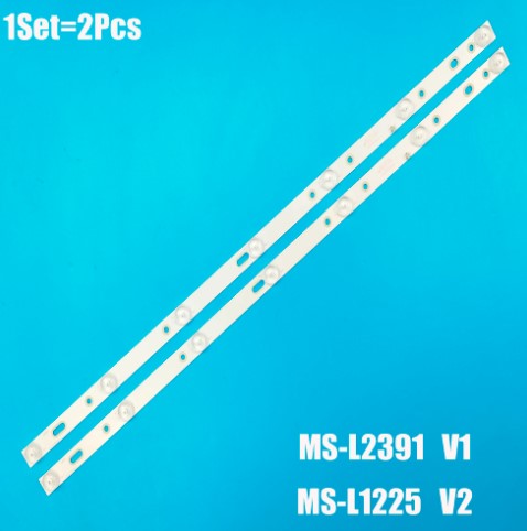 Kit 2 Barras LED 7 led´s 3V MS-L1225 V2 - MS-L2391 V1 - MS-L0858 V2 - 598mm